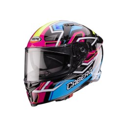 CABERG KASK INTEGRALNY Z BLENDĄ MODEL AVALON X BRAMA CZARNY/NIEBIESKI/ŻÓŁTY FLUO/FUKSJA (INTENSYWNY ODCIEŃ RÓŻOWEGO) KOLOR ROZMI