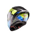 CABERG KASK INTEGRALNY Z BLENDĄ MODEL DRIFT EVO II PRISM KOLOR CZARNY/ŻÓŁTY FLUO/NIEBIESKI MAT ROZMIAR XL