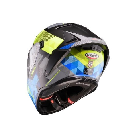 CABERG KASK INTEGRALNY Z BLENDĄ MODEL DRIFT EVO II PRISM KOLOR CZARNY/ŻÓŁTY FLUO/NIEBIESKI MAT ROZMIAR M