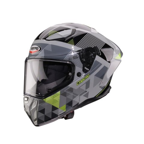 CABERG KASK INTEGRALNY Z BLENDĄ MODEL DRIFT EVO II PRISM KOLOR SZARY/CZARNY/ŻÓŁTY FLUO MAT ROZMIAR S