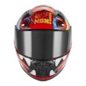 NOX KASK INTEGRALNY (FULL FACE) N731 SCRAPPY KID / JUNIOR (DZIECIĘCY) KOLOR CZERWONY/NIEBIESKI/BIAŁY ROZMIAR L