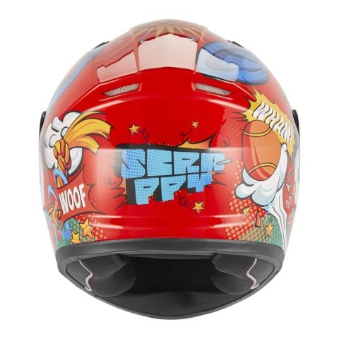 NOX KASK INTEGRALNY (FULL FACE) N731 SCRAPPY KID / JUNIOR (DZIECIĘCY) KOLOR CZERWONY/NIEBIESKI/BIAŁY ROZMIAR L