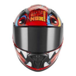 NOX KASK INTEGRALNY (FULL FACE) N731 SCRAPPY KID / JUNIOR (DZIECIĘCY) KOLOR CZERWONY/NIEBIESKI/BIAŁY ROZMIAR M