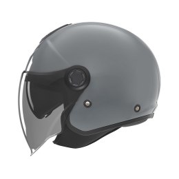 NOX KASK OTWARTY JET Z BLENDĄ N182 SOLID KOLOR SZARY POŁYSK ROZMIAR L