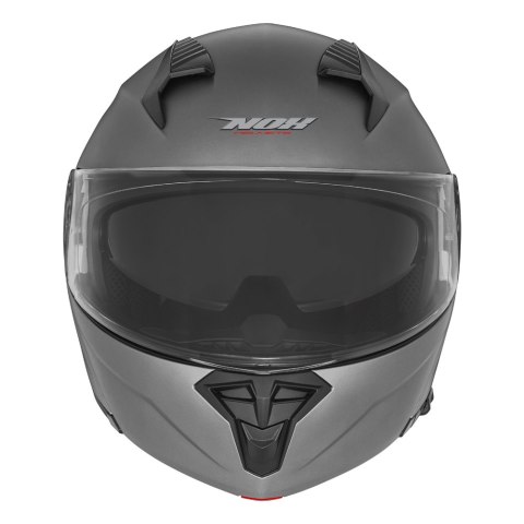 NOX KASK SZCZĘKOWY (FLIP-UP) Z BLENDĄ N968 KOLOR TYTANOWY MAT ROZMIAR M
