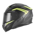 NOX KASK SZCZĘKOWY (FLIP-UP) Z BLENDĄ N968 SHIFT KOLOR CZARNY MAT/ŻÓŁTY FLUO ROZMIAR XL