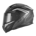 NOX KASK SZCZĘKOWY (FLIP-UP) Z BLENDĄ N968 SHIFT KOLOR CZARNY/SREBRNY MAT ROZMIAR XL
