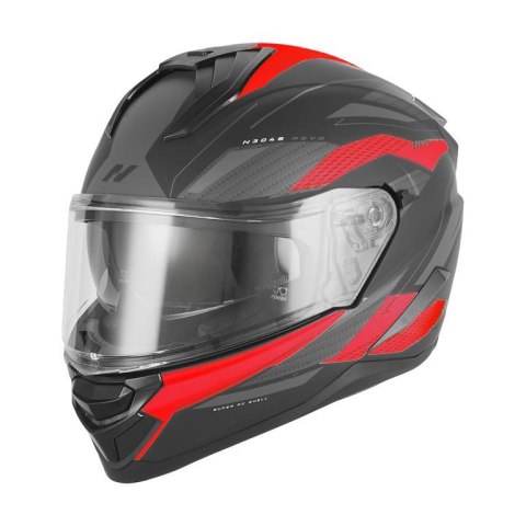 NOX KASK INTEGRALNY (FULL FACE) Z BLENDĄ N304S REVO KOLOR CZERWONY MAT/CZARNY ROZMIAR XXL