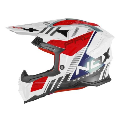 NOX KASK OFF ROAD / CROSS N634 STORM KOLOR BIAŁY/NIEBIESKI/CZERWONY ROZMIAR XL