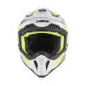 NOX KASK OFF ROAD / CROSS N634 STORM KOLOR BIAŁY/NIEBIESKI/ŻÓŁTY FLUO ROZMIAR M