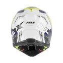 NOX KASK OFF ROAD / CROSS N634 STORM KOLOR BIAŁY/NIEBIESKI/ŻÓŁTY FLUO ROZMIAR M