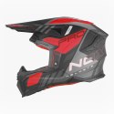 NOX KASK OFF ROAD / CROSS N634 STORM KOLOR CZARNY MAT/CZERWONY ROZMIAR M