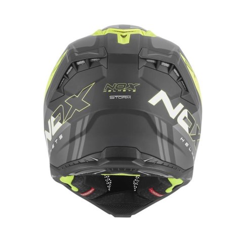 NOX KASK OFF ROAD /CROSS N634 STORM KOLOR CZARNY MAT/ZÓŁTY FLUO ROZMIAR XL