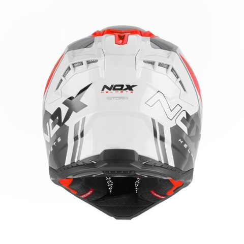 NOX KASK OFF ROAD / CROSS N634 STORM KOLOR CZERWONY/BIAŁY ROZMIAR L