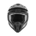 NOX PROMOCJA KASK OFF ROAD / CROSS N634 STORM KOLOR SREBRNY MAT/CZARNY ROZMIAR L