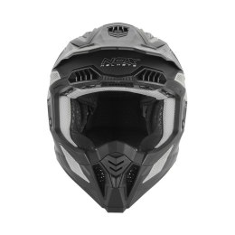 NOX PROMOCJA KASK OFF ROAD / CROSS N634 STORM KOLOR SREBRNY MAT/CZARNY ROZMIAR S