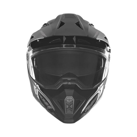 NOX KASK OFFROAD / TRAIL DUOSPORT (DUAL) N350 SOLID Z SZYBKĄ I BLENDĄ KOLOR CZARNY POŁYSK ROZMIAR XXL