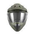 NOX KASK OFFROAD / TRAIL DUOSPORT (DUAL) N350 SOLID Z SZYBKĄ I BLENDĄ KOLOR ZIELONY (KHAKI) MAT ROZMIAR L