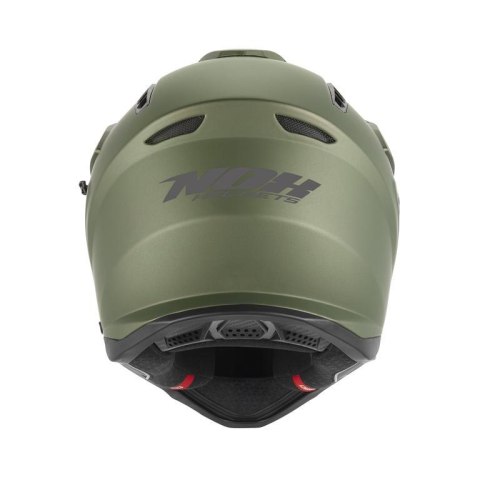 NOX KASK OFFROAD / TRAIL DUOSPORT (DUAL) N350 SOLID Z SZYBKĄ I BLENDĄ KOLOR ZIELONY (KHAKI) MAT ROZMIAR L