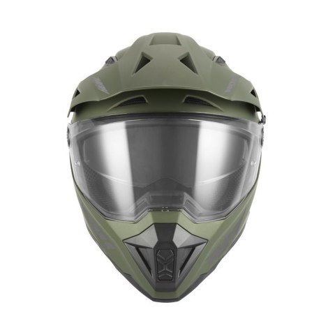 NOX KASK OFFROAD / TRAIL DUOSPORT (DUAL) N350 SOLID Z SZYBKĄ I BLENDĄ KOLOR ZIELONY (KHAKI) MAT ROZMIAR XXL