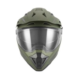 NOX KASK OFFROAD / TRAIL DUOSPORT (DUAL) N350 SOLID Z SZYBKĄ I BLENDĄ KOLOR ZIELONY (KHAKI) MAT ROZMIAR M