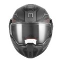 NOX PREMIUM KASK SZCZĘKOWY FLIP-BACK (SZCZĘKA DO TYŁU) Z BLENDĄ SPINNER ARK KOLOR CZARNY MAT/CZERWONY ROZMIAR L