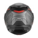 NOX PREMIUM KASK SZCZĘKOWY FLIP-BACK (SZCZĘKA DO TYŁU) Z BLENDĄ SPINNER ARK KOLOR CZARNY MAT/CZERWONY ROZMIAR XL