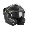 NOX PREMIUM KASK SZCZĘKOWY FLIP-BACK (SZCZĘKA DO TYŁU) Z BLENDĄ SPINNER ARK KOLOR CZARNY MAT/ŻÓLTY FLUO ROZMIAR L