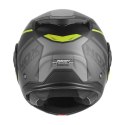NOX PREMIUM KASK SZCZĘKOWY FLIP-BACK (SZCZĘKA DO TYŁU) Z BLENDĄ SPINNER ARK KOLOR CZARNY MAT/ŻÓLTY FLUO ROZMIAR L