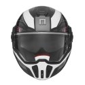NOX PREMIUM KASK SZCZĘKOWY FLIP-BACK (SZCZĘKA DO TYŁU) Z BLENDĄ SPINNER ARK KOLOR CZARNY/BIAŁY/RÓŻOWY ROZMIAR XS