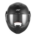 NOX PREMIUM KASK SZCZĘKOWY FLIP-BACK (SZCZĘKA DO TYŁU) Z BLENDĄ SPINNER KOLOR CZARNY MAT ROZMIAR XS
