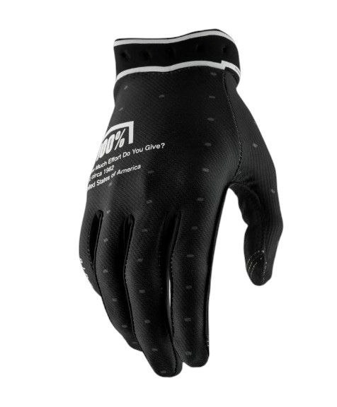 100 PROCENT RĘKAWICE CROSS/ENDURO RIDEFIT BLACK KOLOR CZARNY ROZMIAR S