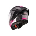 CABERG KASK INTEGRALNY ROXTER COLT KOLOR CZARNY MAT/BIAŁY/FUKSJA (INTENSYWNY ODCIEŃ RÓŻOWEGO) ROZMIAR S