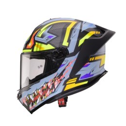 CABERG KASK INTEGRALNY ROXTER HUNTER KOLOR CZARNY MAT/SZARY/ŻÓŁTY FLUO ROZMIAR XL