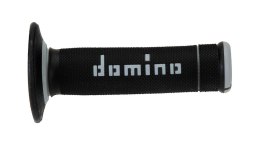 DOMINO MANETKI (GRIPY) OFF ROAD DWUSKŁADNIKOWE KOLOR CZARNY/SZARY