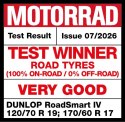 DUNLOP KOMPLET OPON (636508/25) 120/70ZR17 SPORTMAX ROADSMART IV GT (58W) TL PRZÓD DOT 2025 + (637731/25) 160/60ZR18 SPORTMAX RO