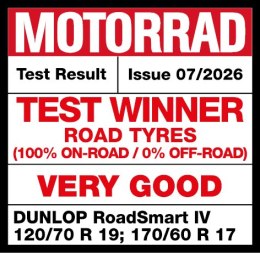 DUNLOP KOMPLET OPON (636512/25) 120/70ZR19 SPORTMAX ROADSMART IV (60W) TL PRZÓD DOT 2025 + (637285/25) 150/70ZR18 SPORTMAX ROADS