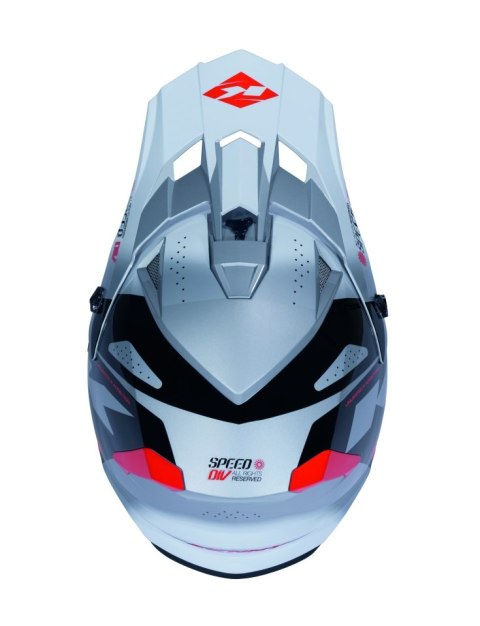 KENNY RACING CZĘŚCI ZAMIENNE DASZEK DO KASKU TRACK GRAPHIC SPEED BLACK RED