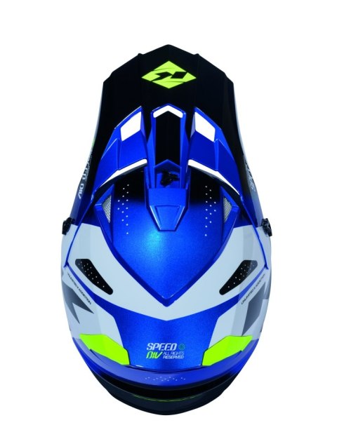 KENNY RACING CZĘŚCI ZAMIENNE DASZEK DO KASKU TRACK KID/JUNIOR/DZIECIĘCY GRAPHIC SPEED NEON BLUE