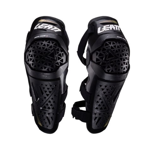LEATT NAKOLANNIKI OCHRANIACZE KOLAN DUAL AXIS PRO KNEE AND SHIN GUARD BLACK KOLOR CZARNY ROZMIAR L/XL