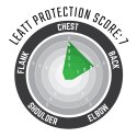 LEATT OSŁONA KLATKI PIERSIOWEJ (BUZER) CHEST PROTECTOR 3.5 BLACK KOLOR CZARNY