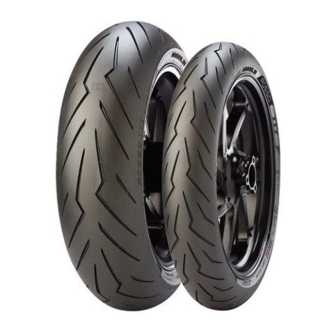 PIRELLI KOMPLET OPON (2635200/25) 120/70ZR17 DIABLO ROSSO III (58W) TL M/C PRZÓD DOT 2025 + (2635700/25) 190/50ZR17 DIABLO ROSSO