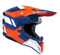 AIROH KASK CROSS / ENDURO / ATV / QUAD WRAAAP VISION POMARAŃCZOWY/NIEBIESKI/BIAŁY ROZMIAR S
