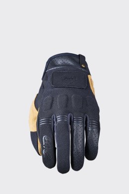 FIVE GLOVES RĘKAWICE SKÓRZANO-TEKSTYLNE SCRAMBLER KOLOR CZARNY/BEŻOWY ROZMIAR 11 (XL)