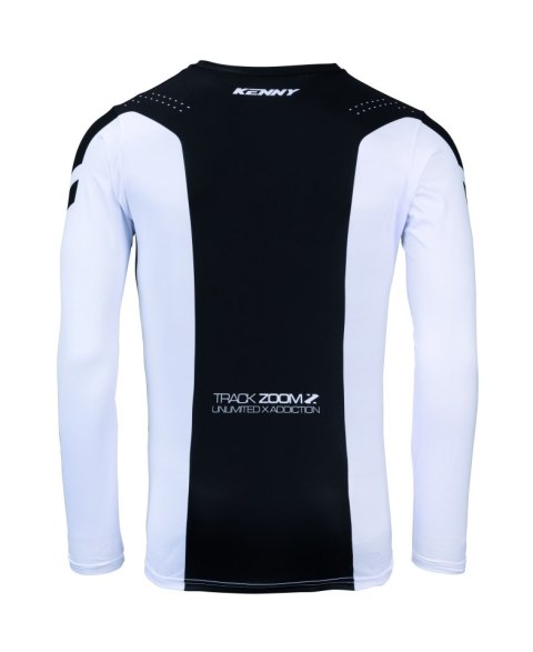 KENNY RACING KOSZULKA CROSS/ENDURO TRACK ZOOM BLACK WHITE KOLOR CZARNY/BIAŁY SZARY ROZMIAR XL