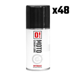 OMOTO ZESTAW 48 SZTUK SPRAY SMAR DO ŁAŃCUCHA 150ML OFF ROAD O! CHAIN LUBE (O!MOTO) (OLE-042) (PAKIET 48 SZTUK)