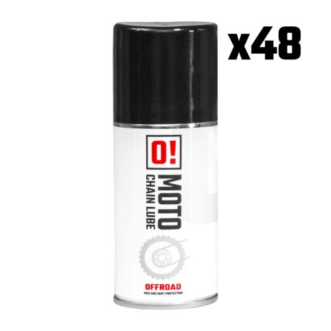 OMOTO ZESTAW 48 SZTUK SPRAY SMAR DO ŁAŃCUCHA 150ML OFF ROAD O! CHAIN LUBE (O!MOTO) (OLE-042) (PAKIET 48 SZTUK)
