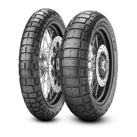 PIRELLI KOMPLET OPON (3246500/25) 120/70R17 SCORPION RALLY STR 58V TL M/C M+S PRZÓD DOT 2025 + (2803700/25) 170/60R17 SCORPION R