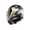 CABERG KASK SZCZĘKOWY FLIP-BACK (SZCZĘKA DO TYŁU) MODEL TRIP LUNAR SOLID KOLOR CZARNY MAT/SZARY/ŻÓŁTY FLUO ROZMIAR M (PINLOCK W 