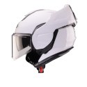 CABERG KASK SZCZĘKOWY FLIP-BACK (SZCZĘKA DO TYŁU) MODEL TRIP SOLID KOLOR BIAŁY POŁYSK ROZMIAR L (PINLOCK W ZESTAWIE)